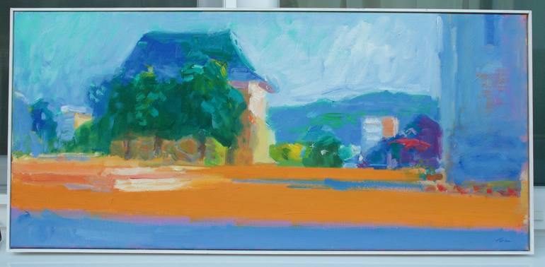 Original Impressionism Landscape Painting by Dumitru Bostan Junior