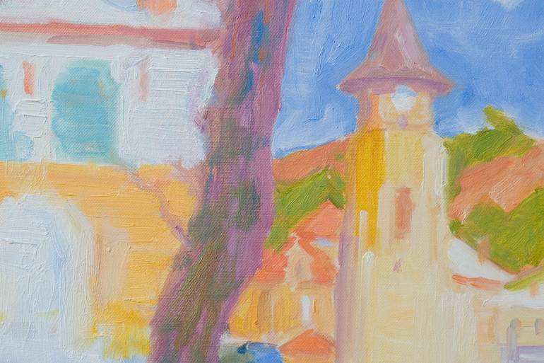 Original Impressionism Landscape Painting by Dumitru Bostan Junior