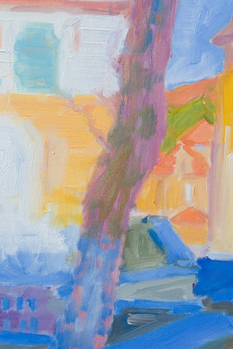 Original Impressionism Landscape Painting by Dumitru Bostan Junior