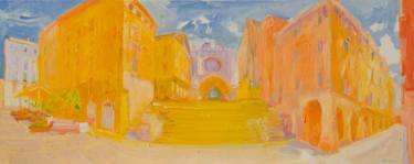 Original Impressionism Landscape Paintings by Dumitru Bostan Junior