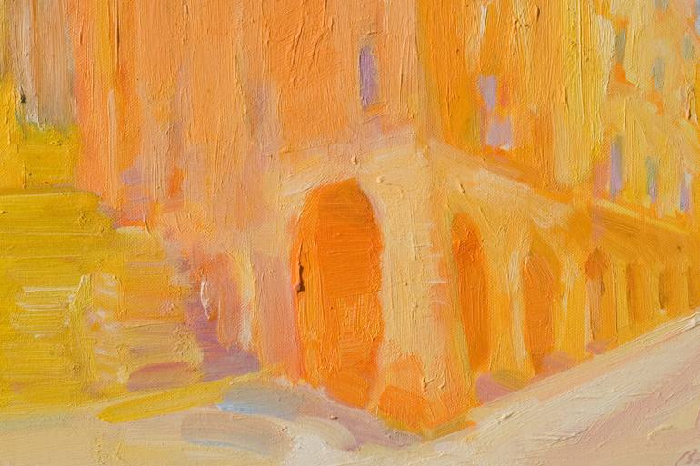 Original Impressionism Landscape Painting by Dumitru Bostan Junior