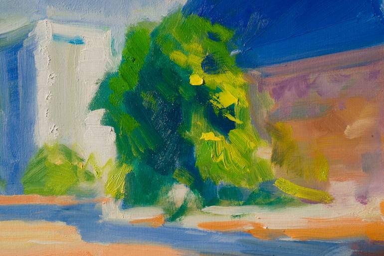 Original Impressionism Landscape Painting by Dumitru Bostan Junior