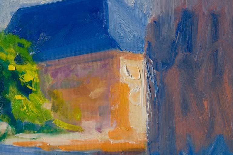 Original Impressionism Landscape Painting by Dumitru Bostan Junior