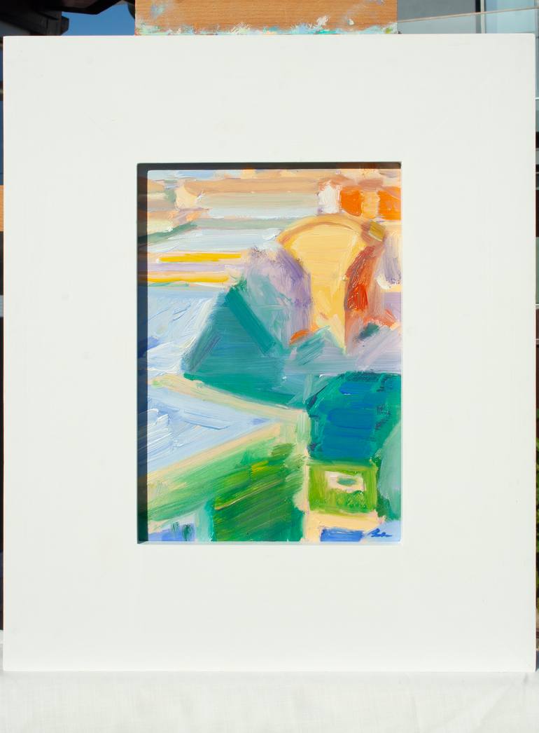 Original Impressionism Landscape Painting by Dumitru Bostan Junior