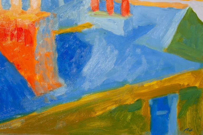 Original Impressionism Landscape Painting by Dumitru Bostan Junior
