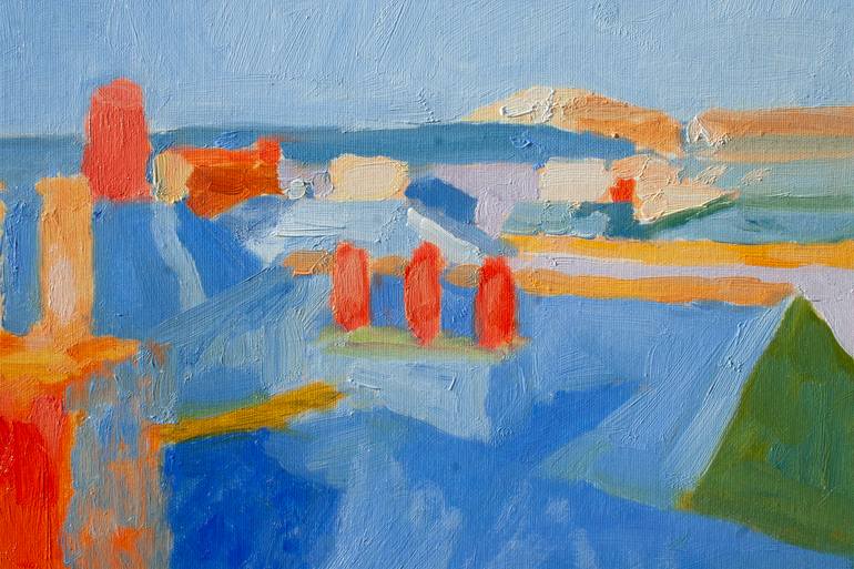Original Impressionism Landscape Painting by Dumitru Bostan Junior