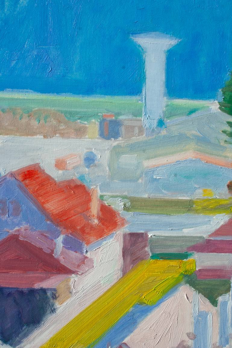 Original Impressionism Landscape Painting by Dumitru Bostan Junior