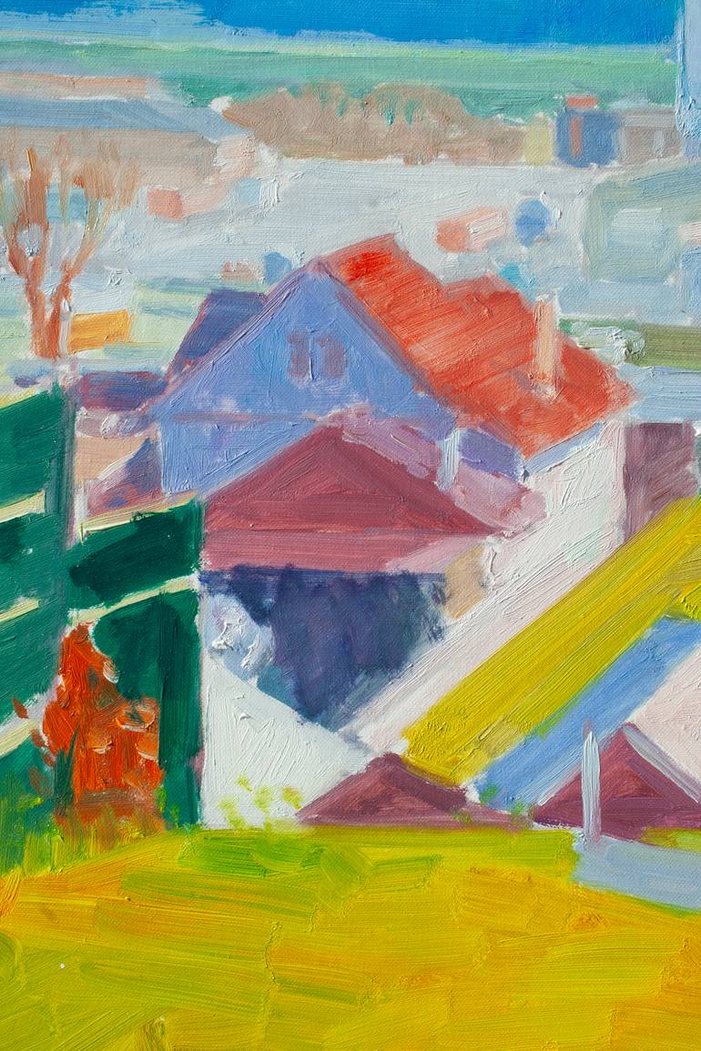 Original Impressionism Landscape Painting by Dumitru Bostan Junior