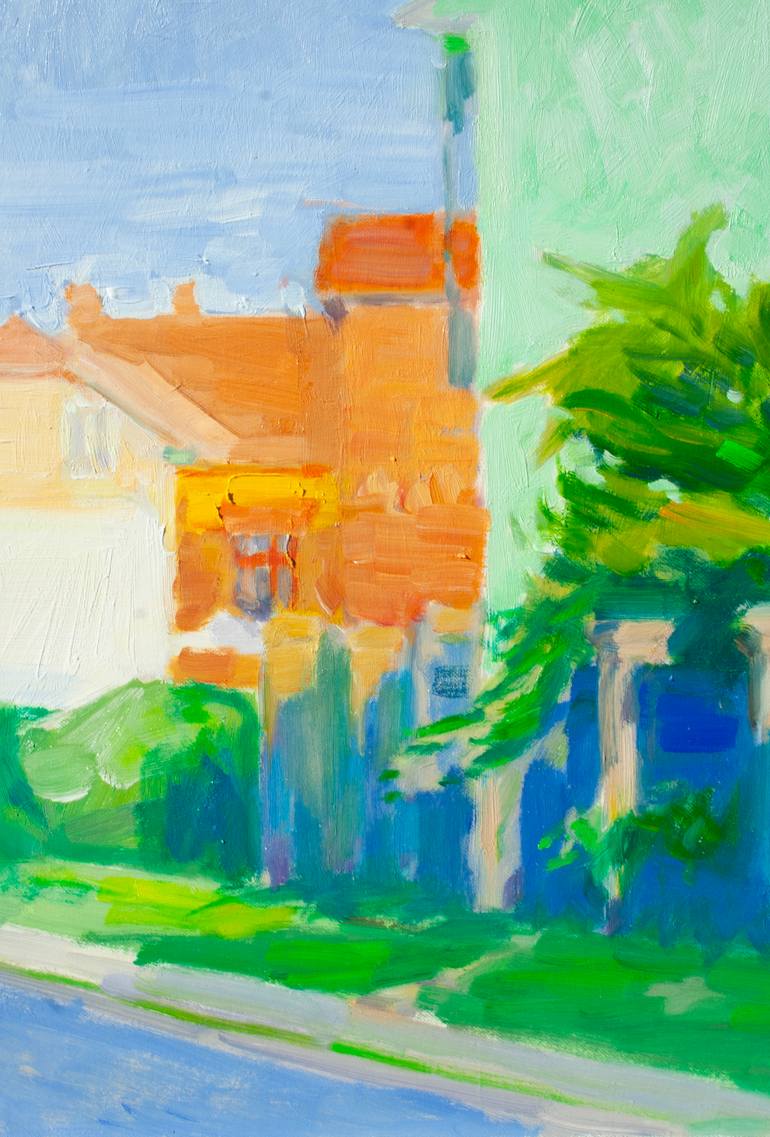 Original Impressionism Landscape Painting by Dumitru Bostan Junior