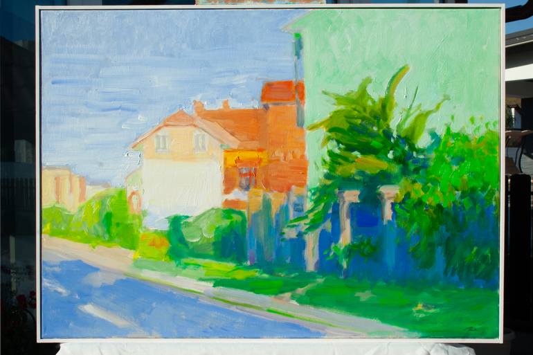 Original Impressionism Landscape Painting by Dumitru Bostan Junior