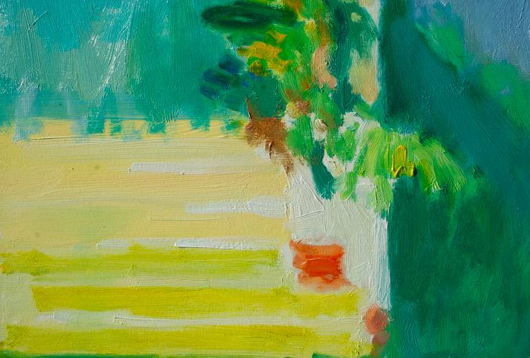 Original Impressionism Landscape Painting by Dumitru Bostan Junior
