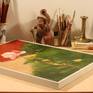 An work inspired by nature. An oil on canvas painting.