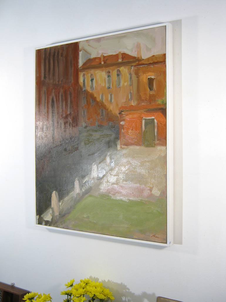 Original Impressionism Landscape Painting by Dumitru Bostan Junior