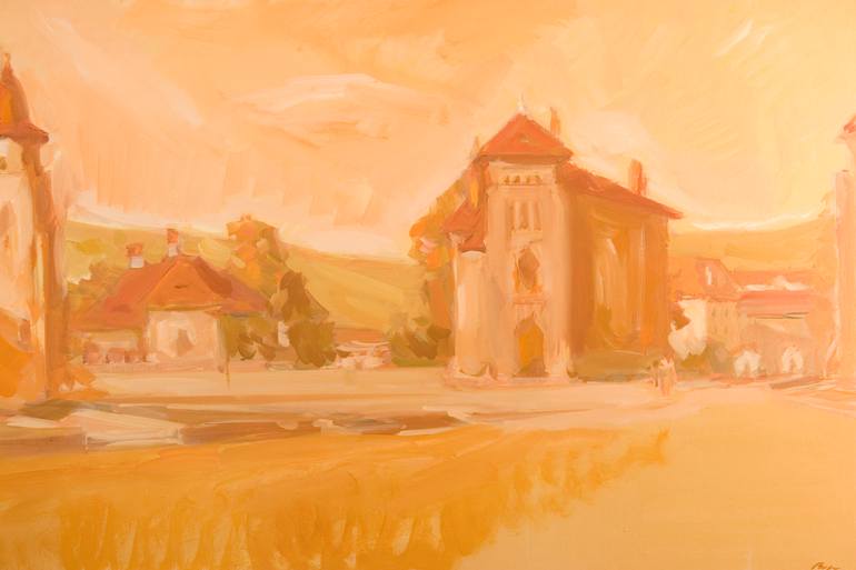 Original Realism Landscape Painting by Dumitru Bostan Junior