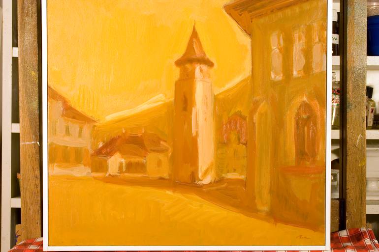 Original Impressionism Landscape Painting by Dumitru Bostan Junior