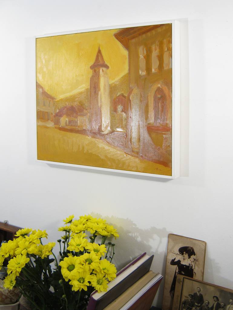 Original Impressionism Landscape Painting by Dumitru Bostan Junior