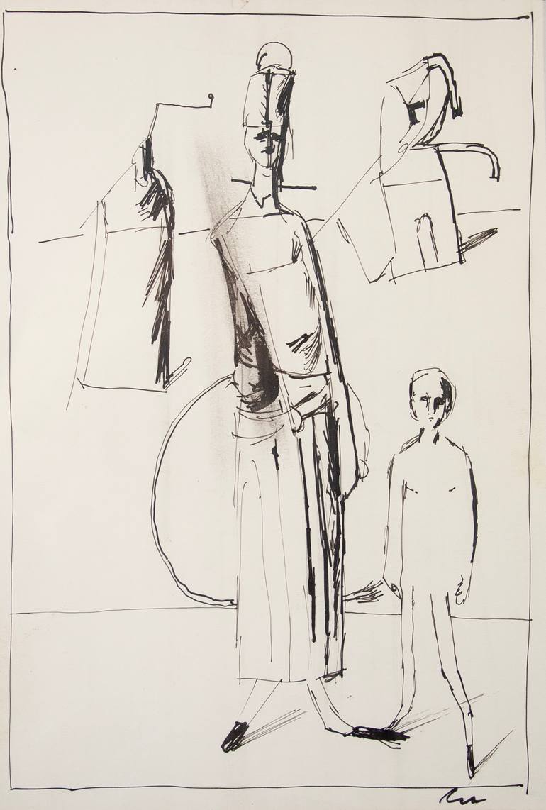 Original Figurative Pop Culture/Celebrity Drawing by Dumitru Bostan Junior