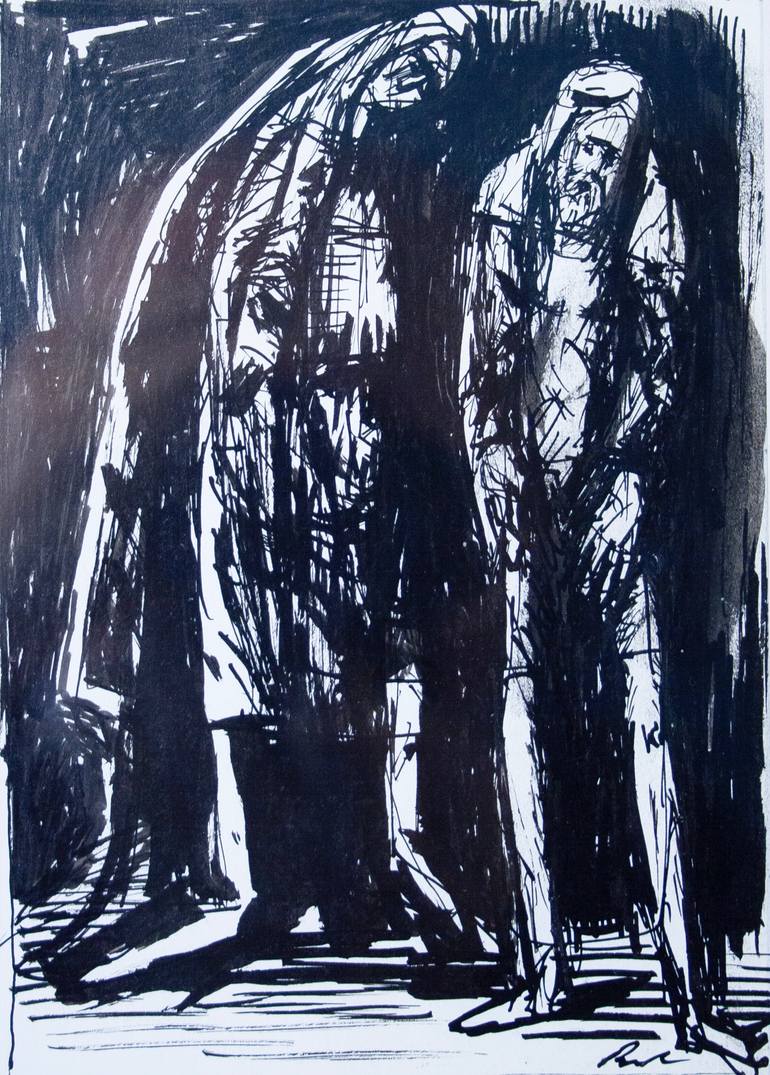 Original Figurative Pop Culture/Celebrity Drawing by Dumitru Bostan Junior