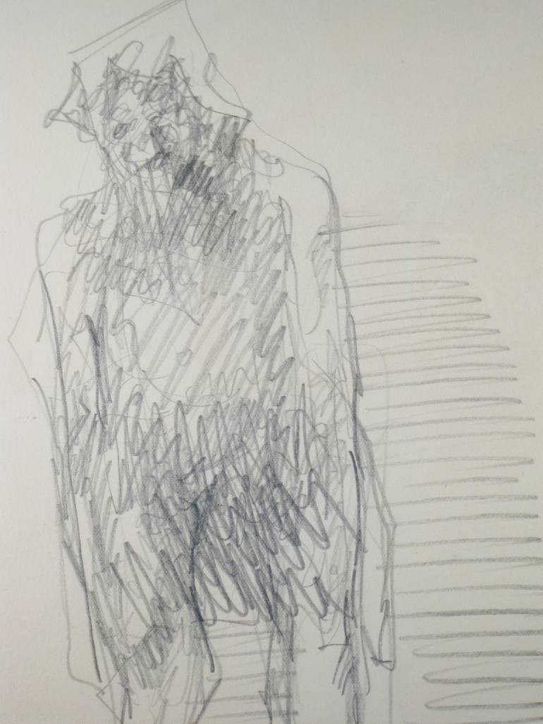 Original Figurative Culture Drawing by Dumitru Bostan Junior