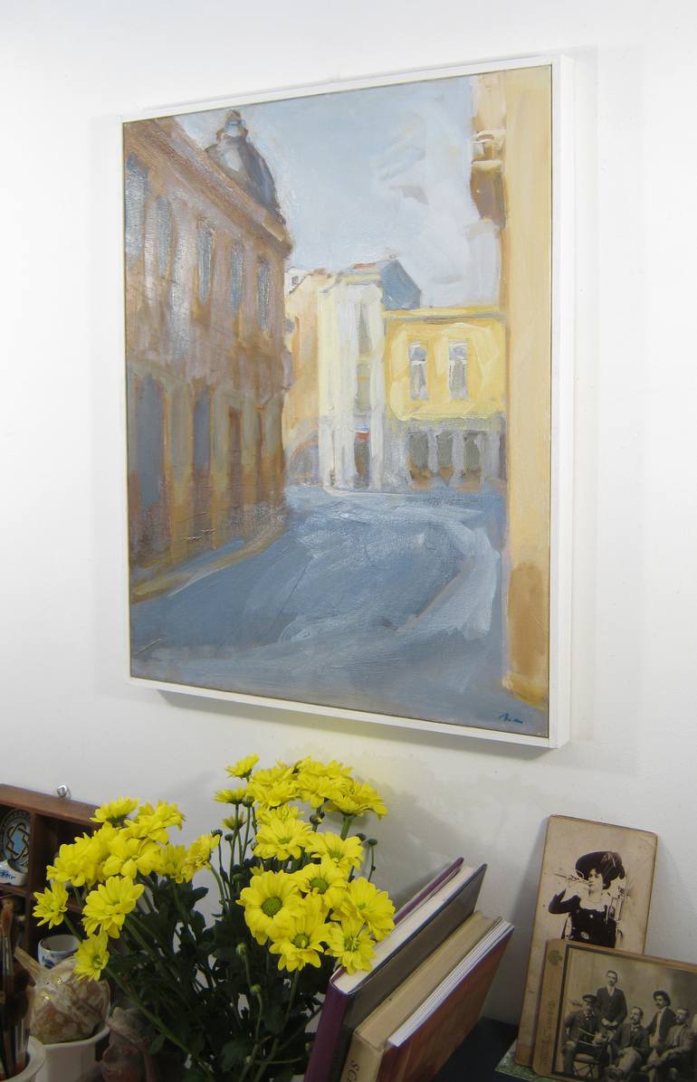 Original Impressionism Landscape Painting by Dumitru Bostan Junior