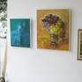 An oil on canvas painting. A floral artwork made in 2017.