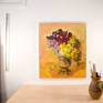 An oil on canvas painting. A floral artwork made in 2017.