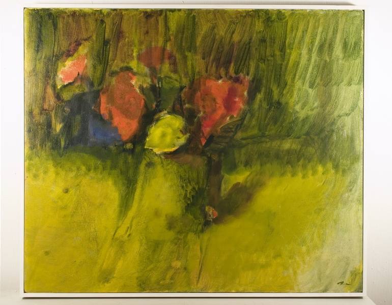 Original Impressionism Floral Painting by Dumitru Bostan Junior