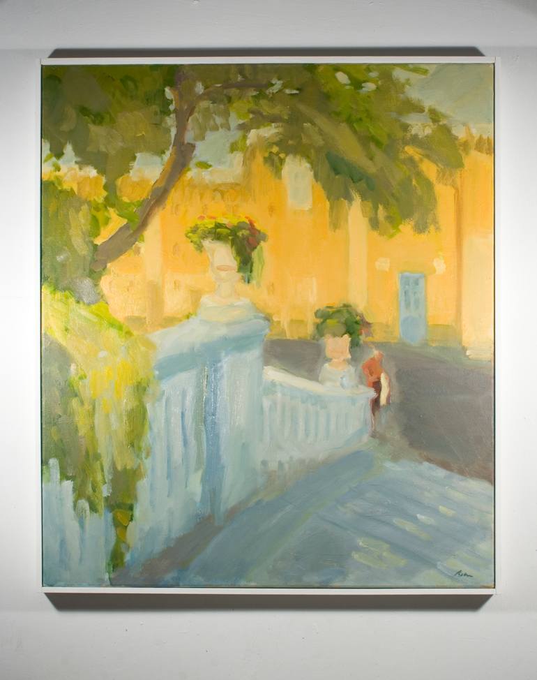 Original Impressionism Landscape Painting by Dumitru Bostan Junior