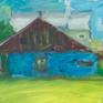 An oil on canvas painting inspired by a journey in Izvorul Muntelui.