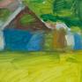 An oil on canvas painting inspired by a journey in Izvorul Muntelui.