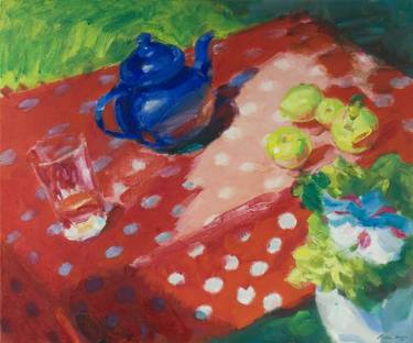 Original Impressionism Still Life Paintings by Dumitru Bostan Junior