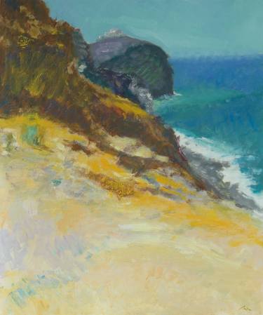 Print of Impressionism Beach Paintings by Dumitru Bostan Junior
