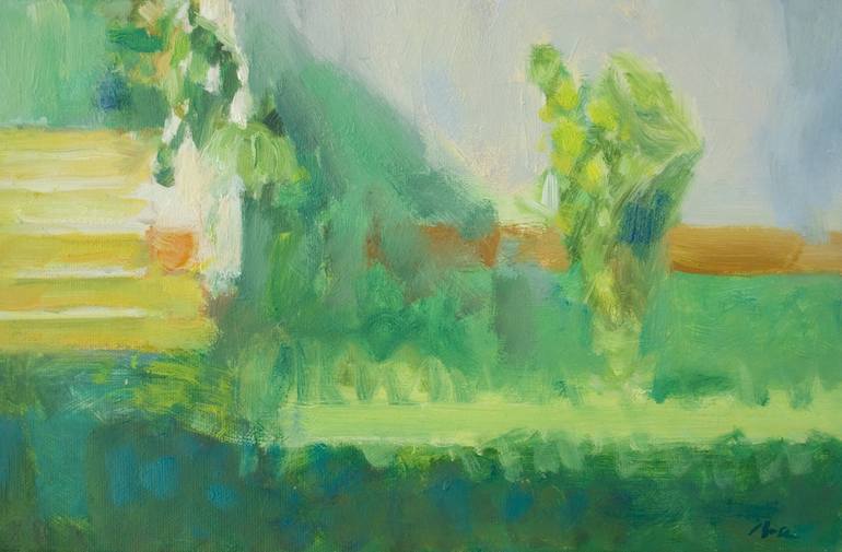 Original Impressionism Landscape Painting by Dumitru Bostan Junior