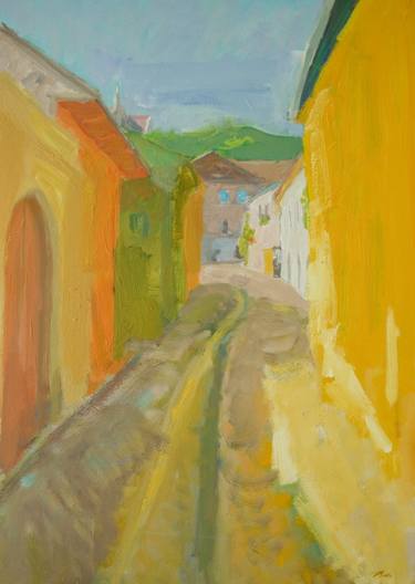 Old Street In Sighisoara thumb