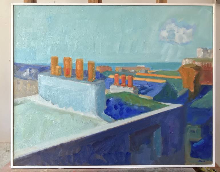 Original Aerial Painting by Dumitru Bostan Junior