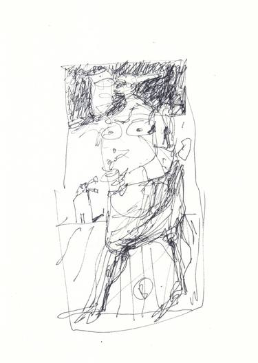 Print of Figurative Performing Arts Drawings by Dumitru Bostan Junior