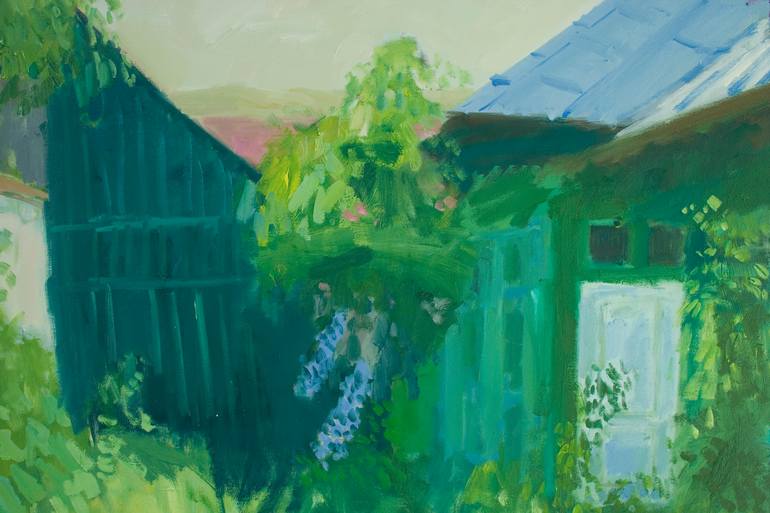 Original Impressionism Landscape Painting by Dumitru Bostan Junior