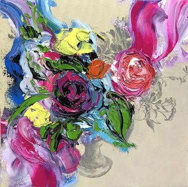 Print of Expressionism Floral Paintings by Chin-Hsiang Chang