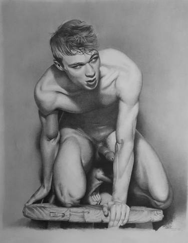 Original Figurative Erotic Drawings by David J Vanderpool