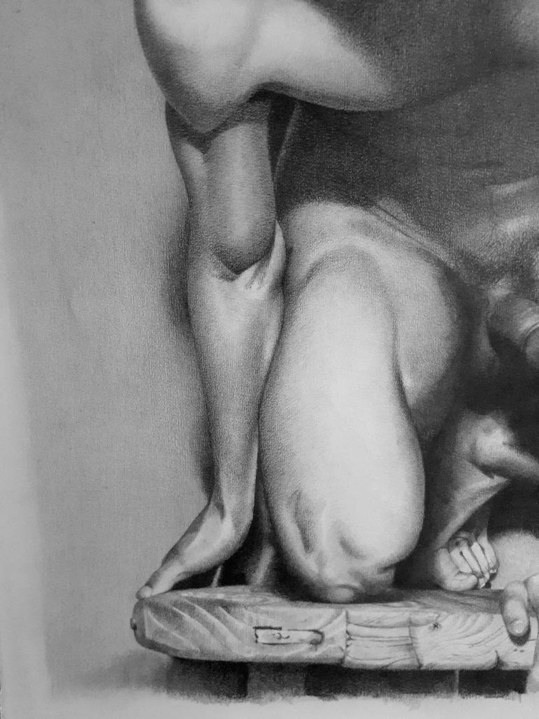 Original Figurative Erotic Drawing by David J Vanderpool