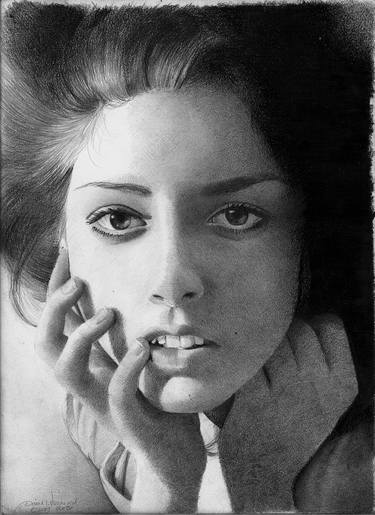 Original Realism People Drawings by David J Vanderpool