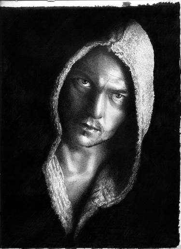 Original Realism People Drawings by David J Vanderpool