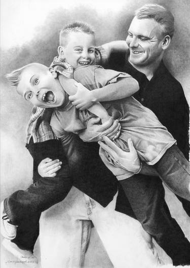 Print of Realism Family Drawings by David J Vanderpool