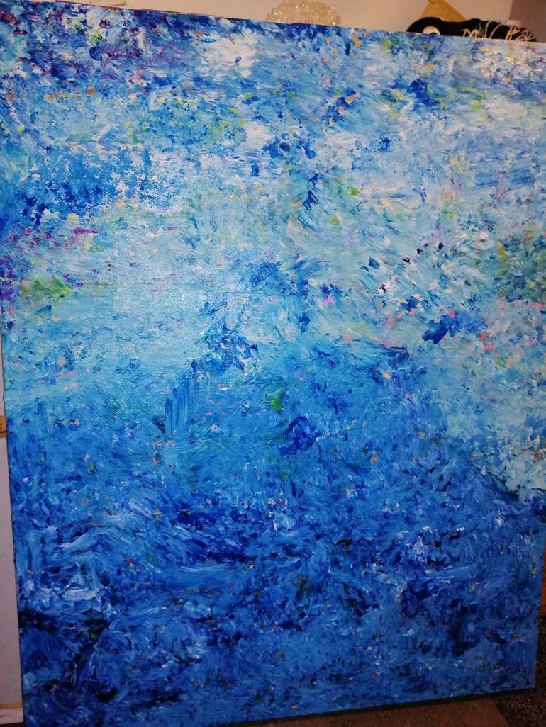Original Abstract Expressionism Water Painting by Paul Mellings