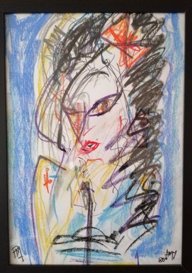 Print of Expressionism Women Mixed Media by Paul Mellings