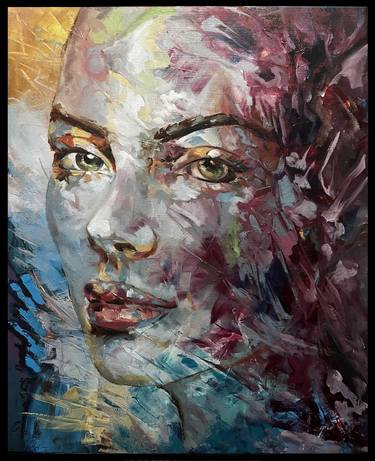 Original Expressionism Portrait Paintings by Anamaria Cepoi