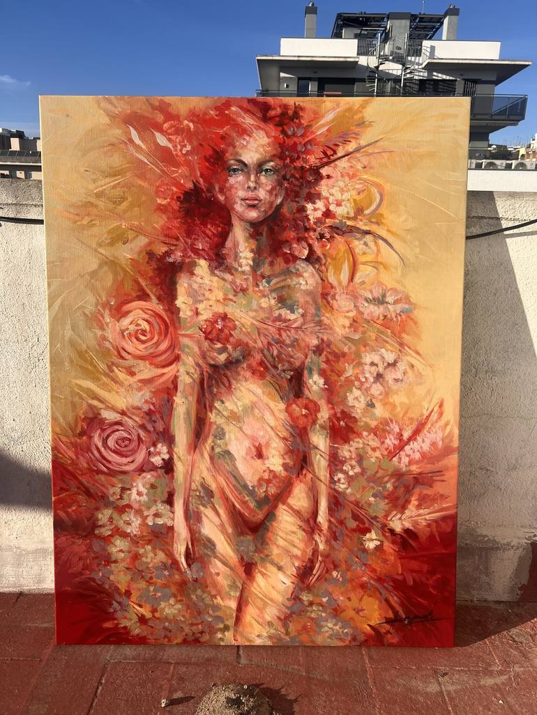 Original Contemporary Nude Painting by Anamaria Cepoi