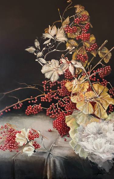 Original Expressionism Botanic Paintings by Anamaria Cepoi