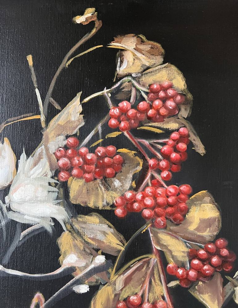 Original Contemporary Botanic Painting by Anamaria Cepoi