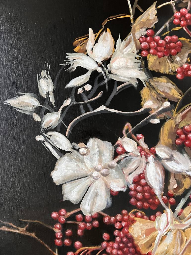 Original Contemporary Botanic Painting by Anamaria Cepoi